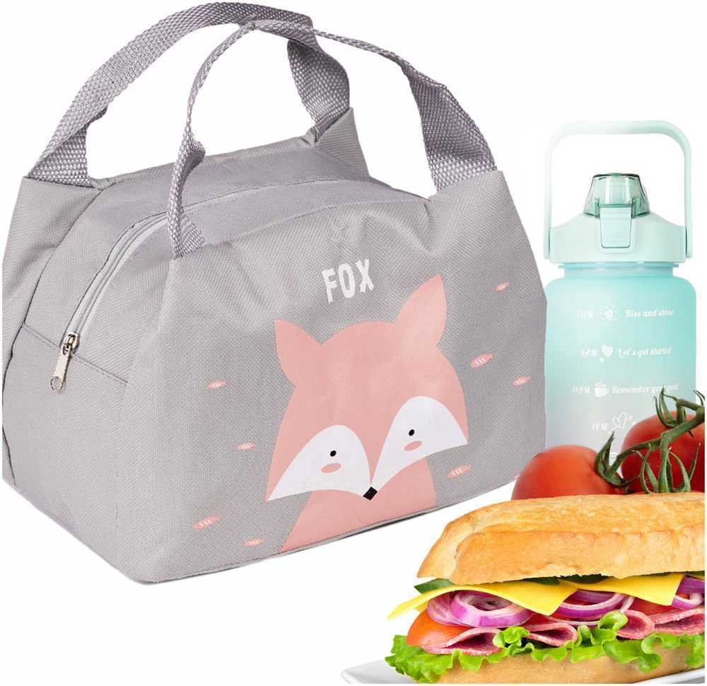 Termoizoliacinis maišelis pusryčiams pietums fox pink