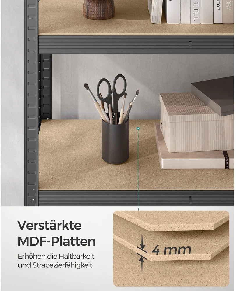 Songmics Rūsio lentyna 180 cm 2 vnt.