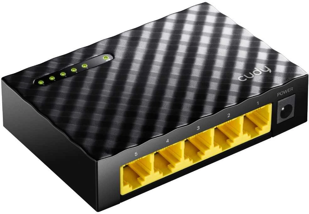 Šakotuvas Tinklo Įranga - Cudy Jungiklis GS105D 5-Port 1Gbps 95x60x90mm
