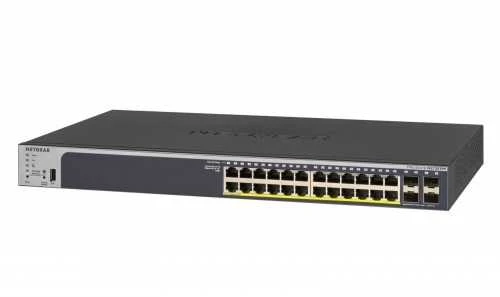 NETGEAR GS728TPP Valdomas L2/L3/L4 Gigabit Ethernet (10/100/1000) Maitinimas per Ethernet (PoE) Pilkas