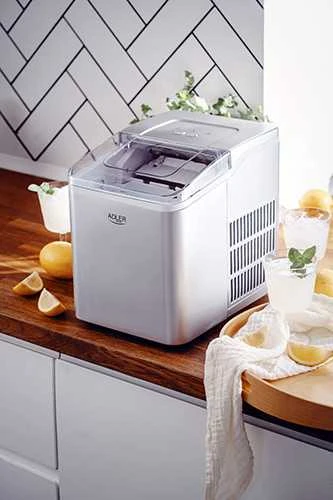 Adler | Ice Maker | AD 8086 | Power 100 W | Sidabrinis
