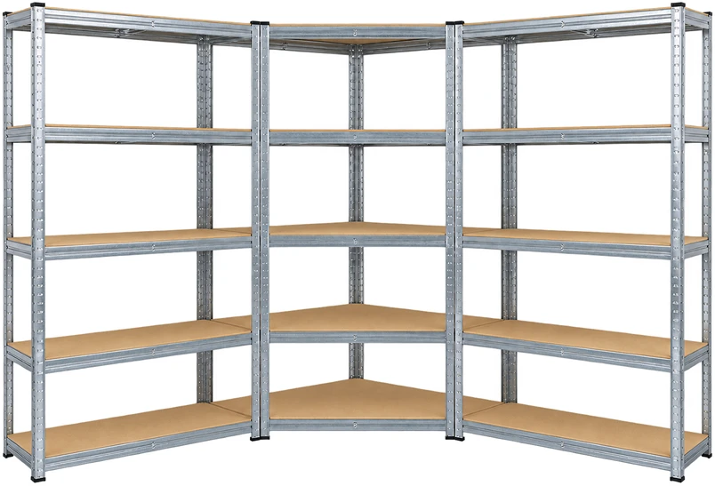 Sandėliavimo lentynų rinkinys, 175 kg, 180 × 90 × 40 cm ir 180 × 70 × 40 × 40 × 70 cm, 3 vnt.