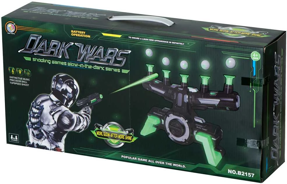 Ikonka KIK šaudymo žaidimas su ore plūduriuojančiais kamuoliukais DARK WARS