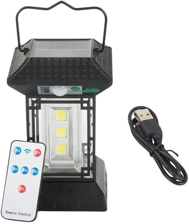 Saulės energija maitinama lempa su judesio jutikliu 60 LED COB