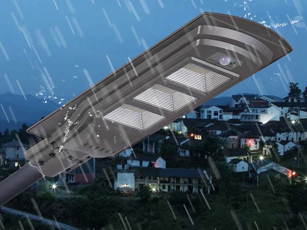 Saulės LED lempa su nuotolinio valdymo pultu, IP65