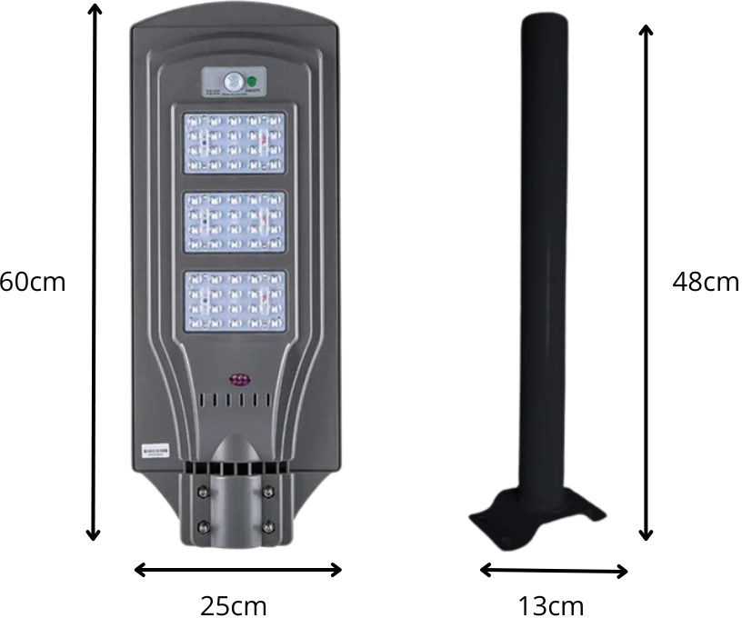Saulės LED lempa su nuotolinio valdymo pultu, IP65