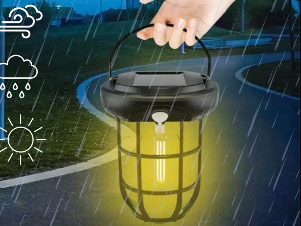 Saulės lempa su jutikliais CL-T88, 1800 lm, 22x13,5x6,5 cm
