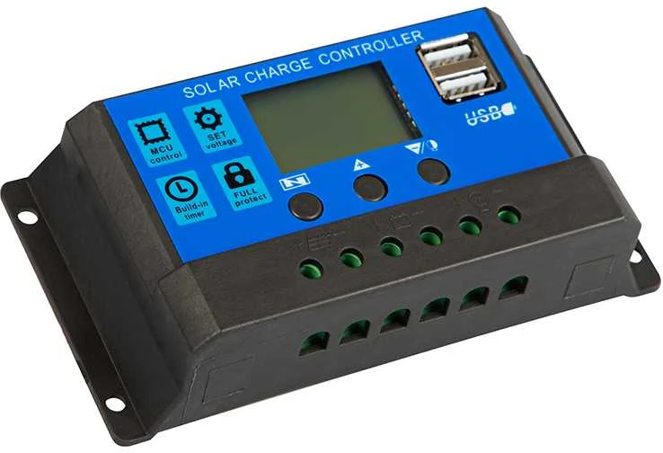 50-295# Oem Saulės Baterijų Valdiklis 12/24V 30A 2x USB