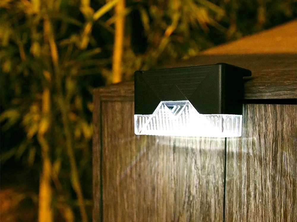 Saulės šviestuvai 4 vnt. su LED ir judesio jutikliu