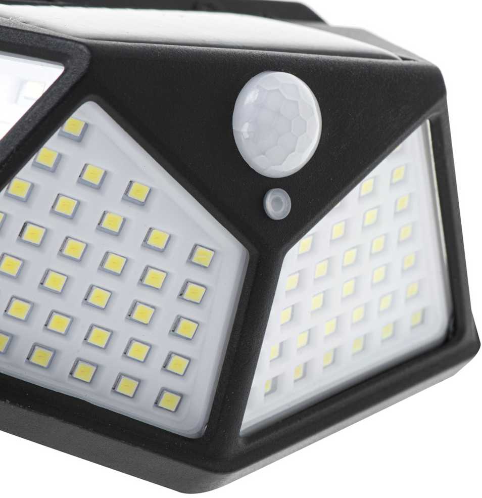 Saulės judesio ir sutemų jutiklio lempa 100 LED