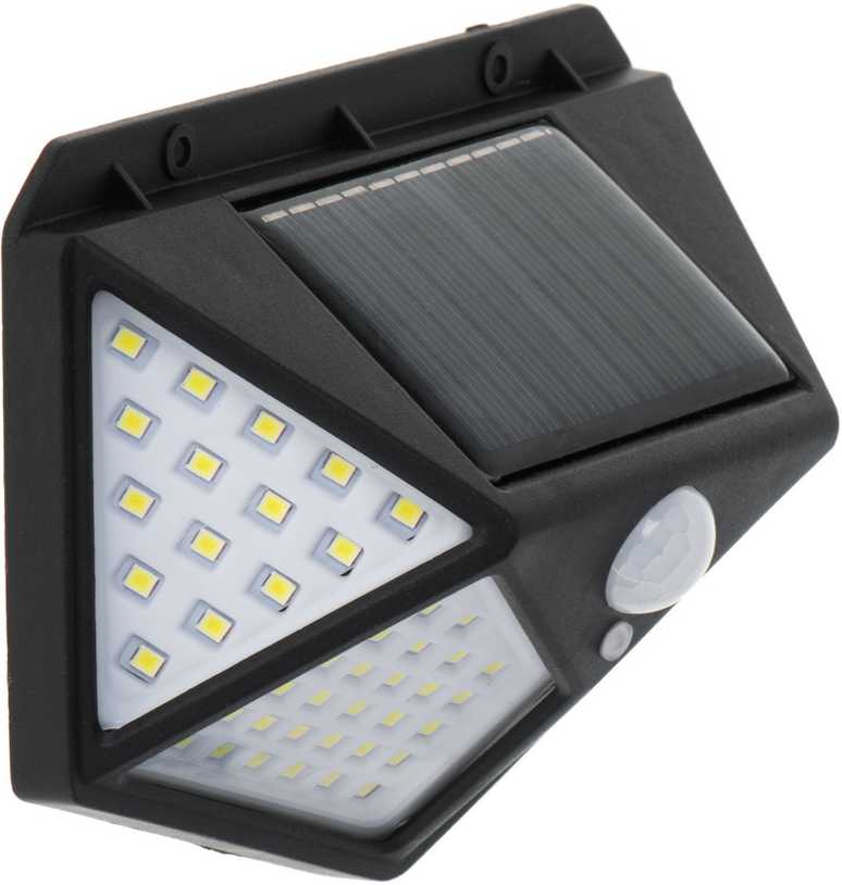Saulės judesio ir sutemų jutiklio lempa 100 LED
