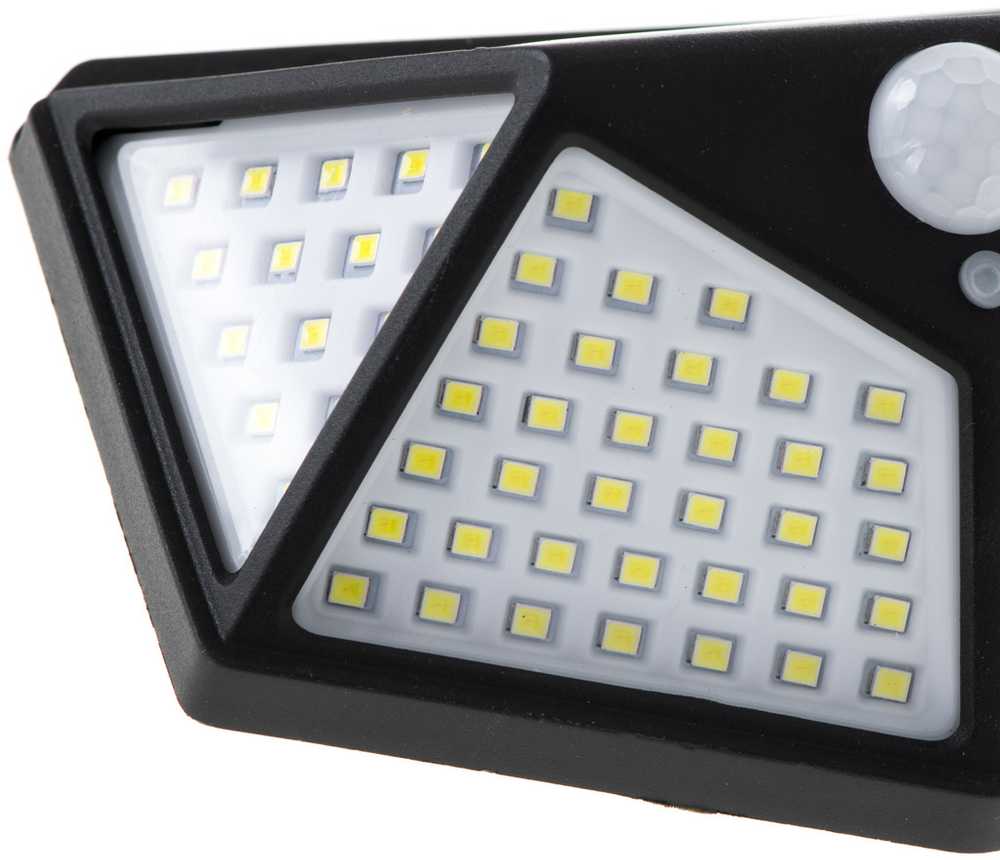Saulės judesio ir sutemų jutiklio lempa 100 LED