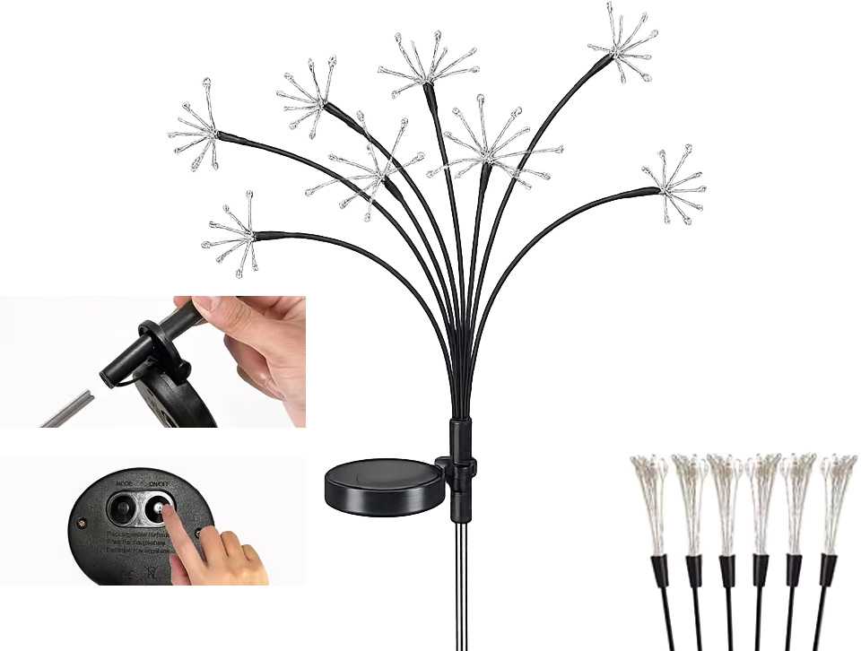 Saulės šviestuvas LED 70 cm