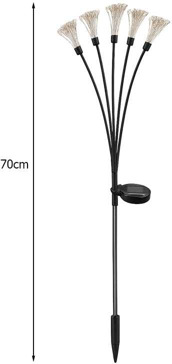 Saulės šviestuvas LED 70 cm