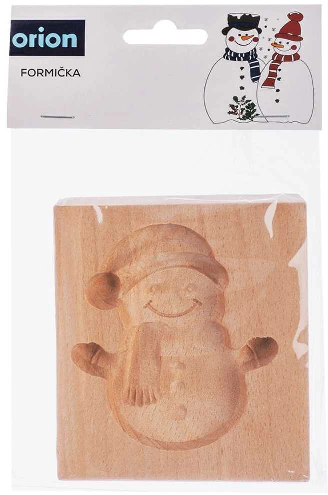 Orion Medinė sausainių forma Sniego senis 11x9,5 cm - Kepimo forma - Sausainių išpjaustyklė