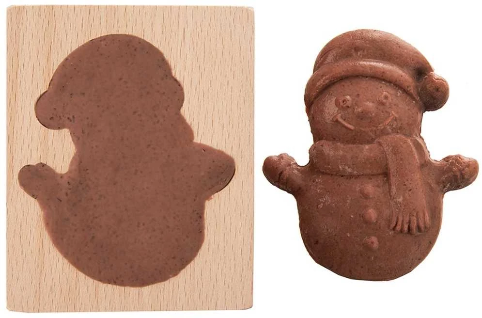 Orion Medinė sausainių forma Sniego senis 11x9,5 cm - Kepimo forma - Sausainių išpjaustyklė