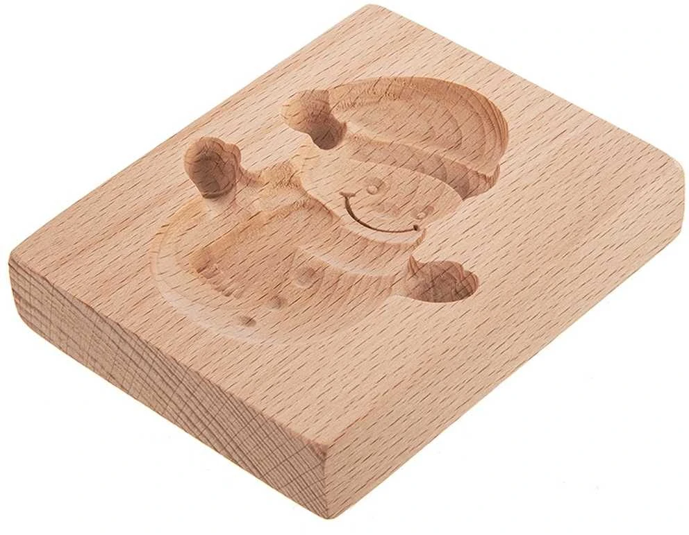 Orion Medinė sausainių forma Sniego senis 11x9,5 cm - Kepimo forma - Sausainių išpjaustyklė