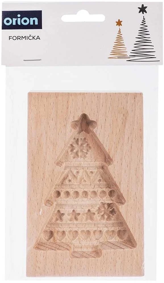 Orion Medinės sausainių formelė Kalėdų eglutės forma 13x8 cm - Dekoratyvinė iškirptuvė
