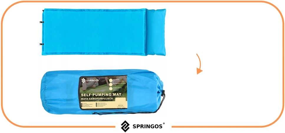 Springos Savaime prisipučiamas kilimėlis mėlyna