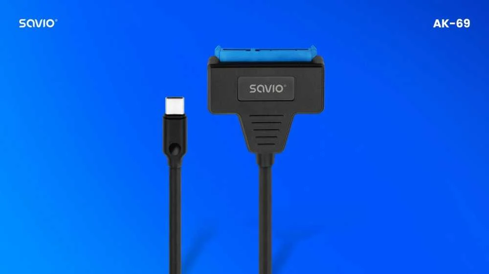 Išorinis Kietojo Disko Adapteris - Savio Ak-69 USB-C 3.1 į SATA Adapteris