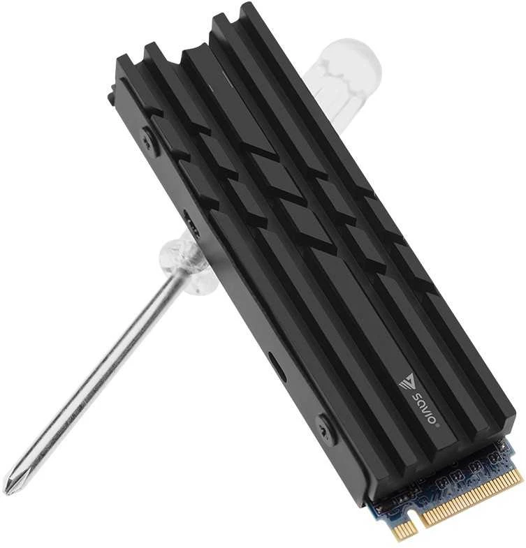 M.2 SSD Aušintuvas - SAVIO AK-60 NVME 2280 Juodas