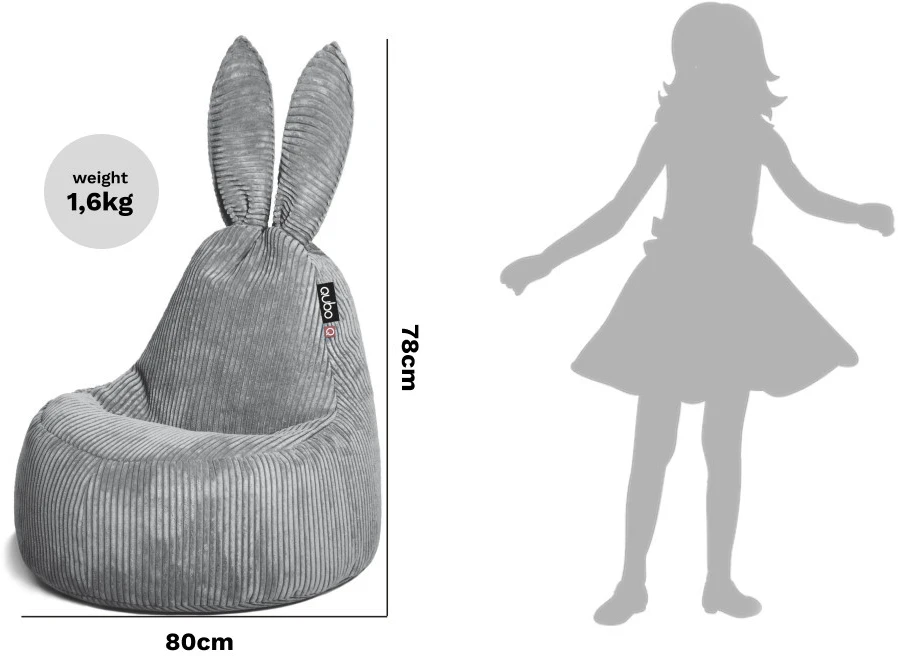 Sėdmaišis Baby Rabbit FIT, Bush, 80 × 60 × 78 cm