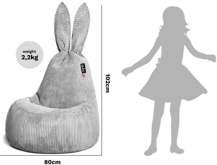 Sėdmaišis vaikams Qubo Mommy Rabbit 80x60x102 cm