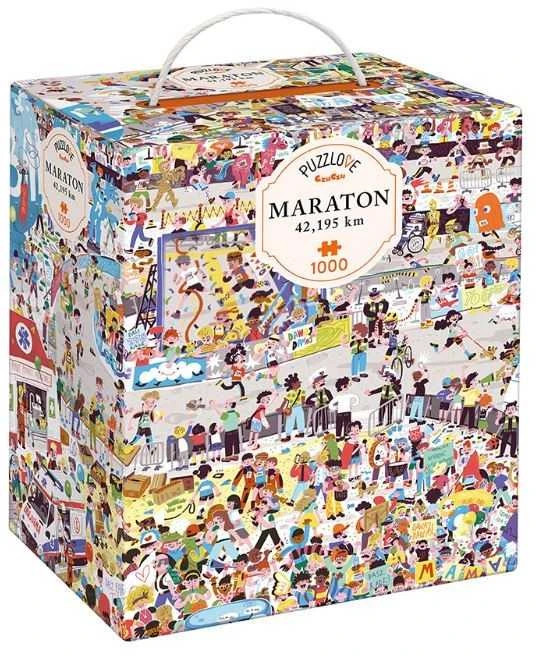 Šeimos dėlionė CzuCzu Puzzlove Maratonas 42,195 km, 1000 detalių