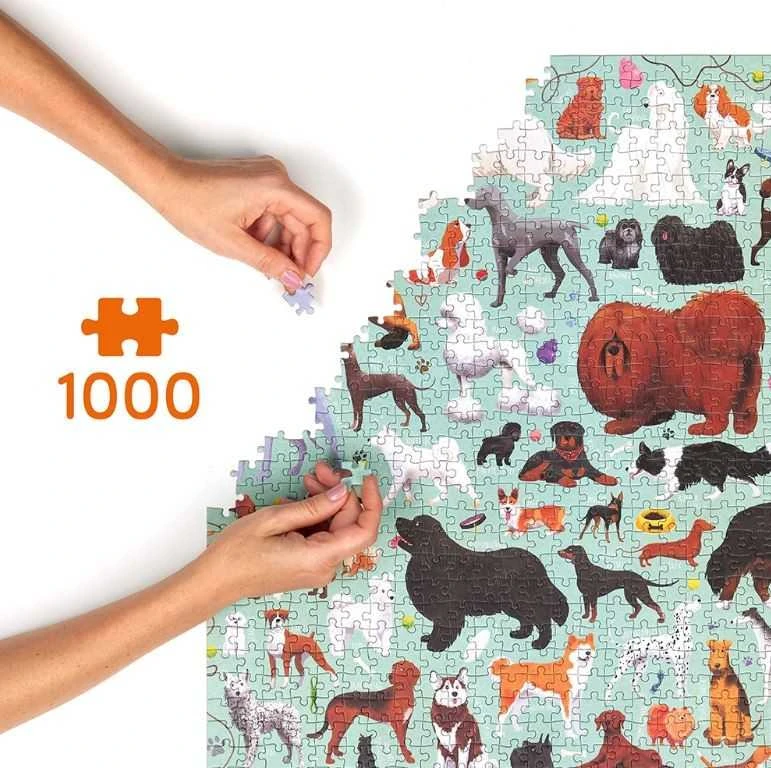 Czuczu Šeimos dėlionė su šunimis, 1000 detalių