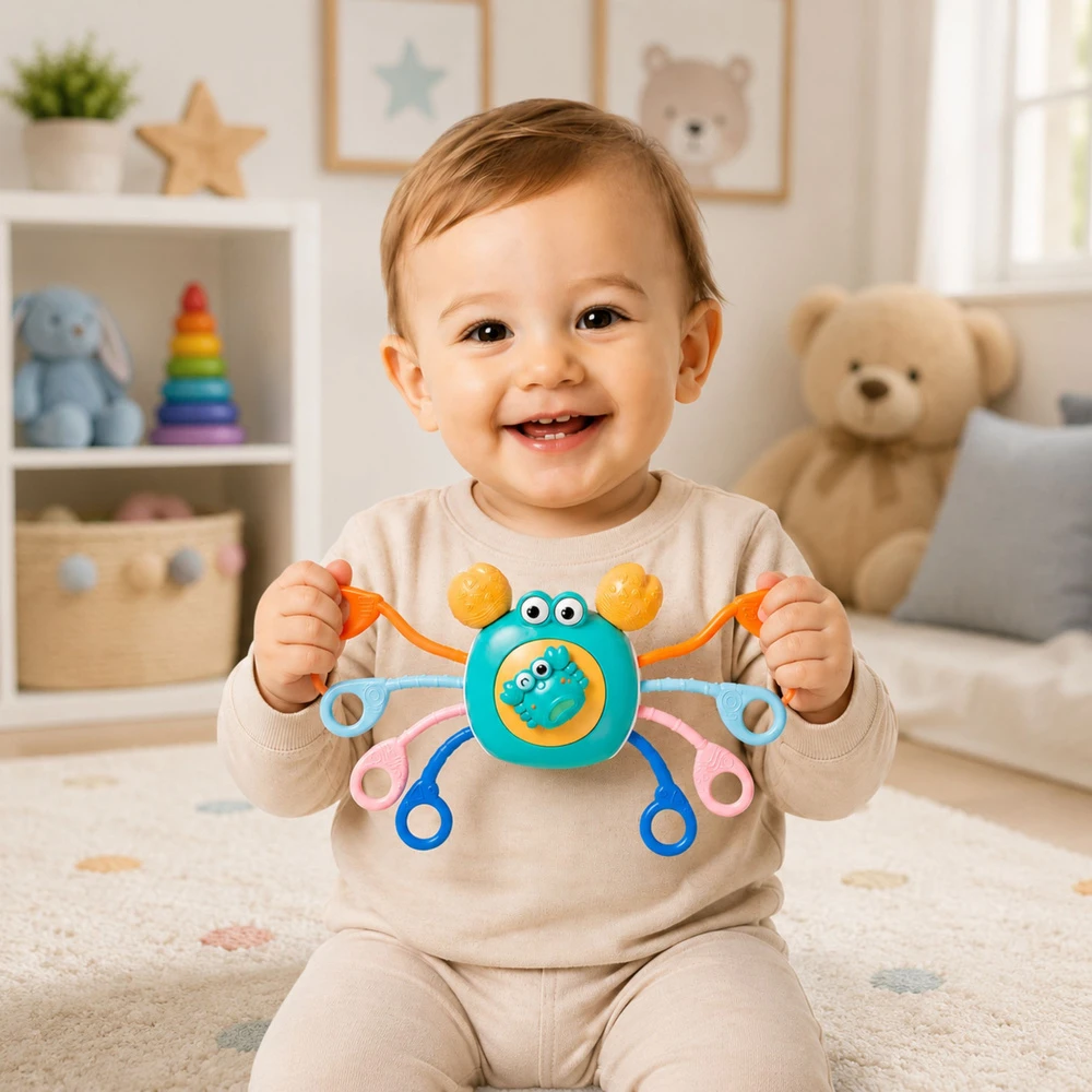 Lean Toys Sensorinis žaislas mėlynas