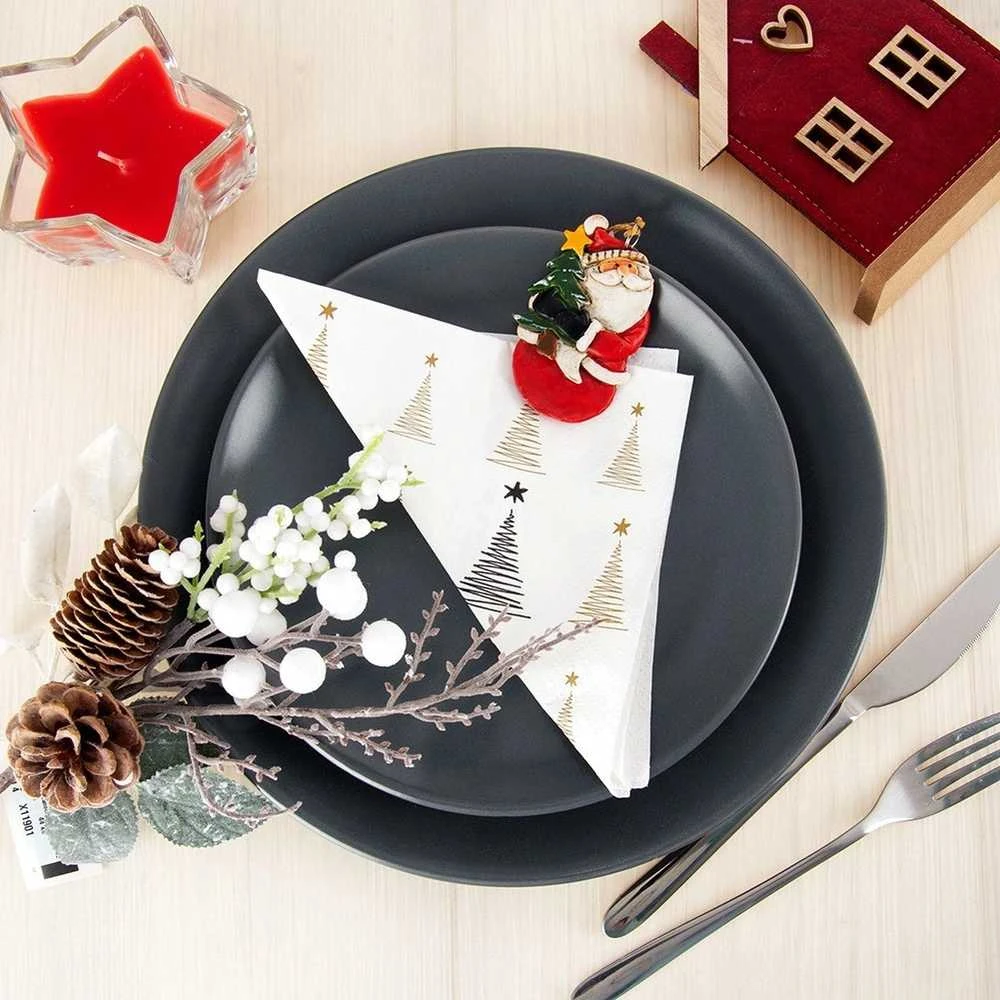 Papierservietten Servietten 3-lagig weihnachtlich CHRISTBAUM 33x33 cm 20 Stk.
