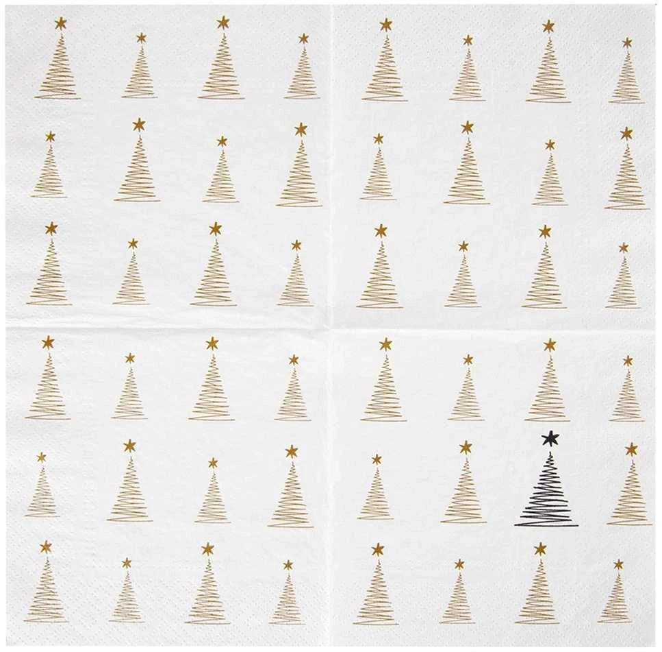 Papierservietten Servietten 3-lagig weihnachtlich CHRISTBAUM 33x33 cm 20 Stk.