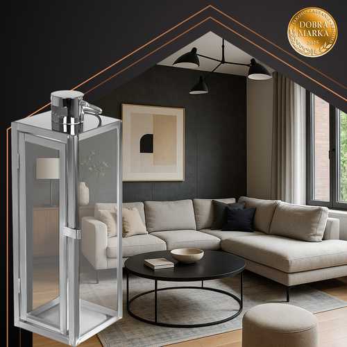 Sidabrinis lanterns 38/49/63cm 3pcs Ruhhy 26477