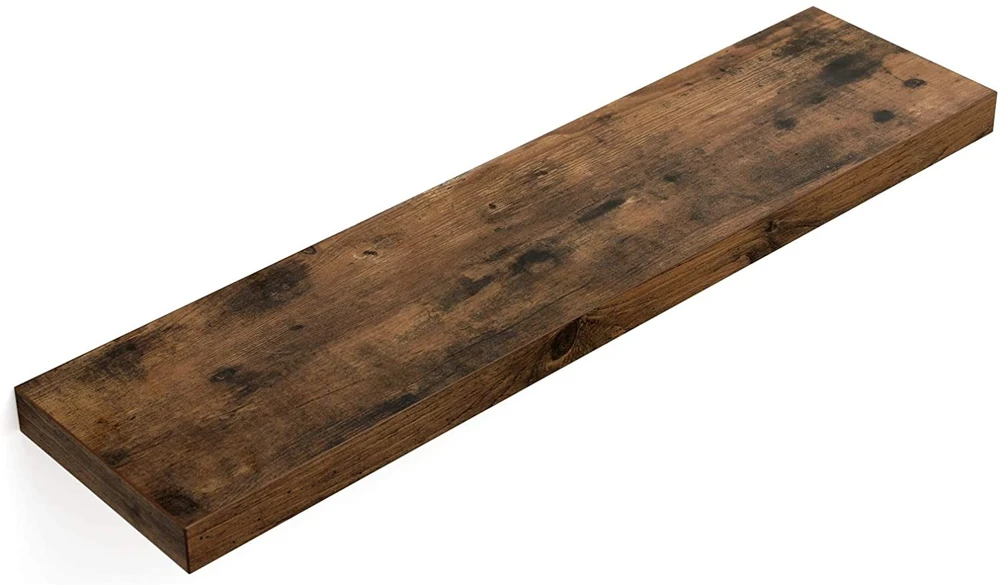Leobert Sieninė lentyna, ruda, 80 × 20 × 3,8 cm