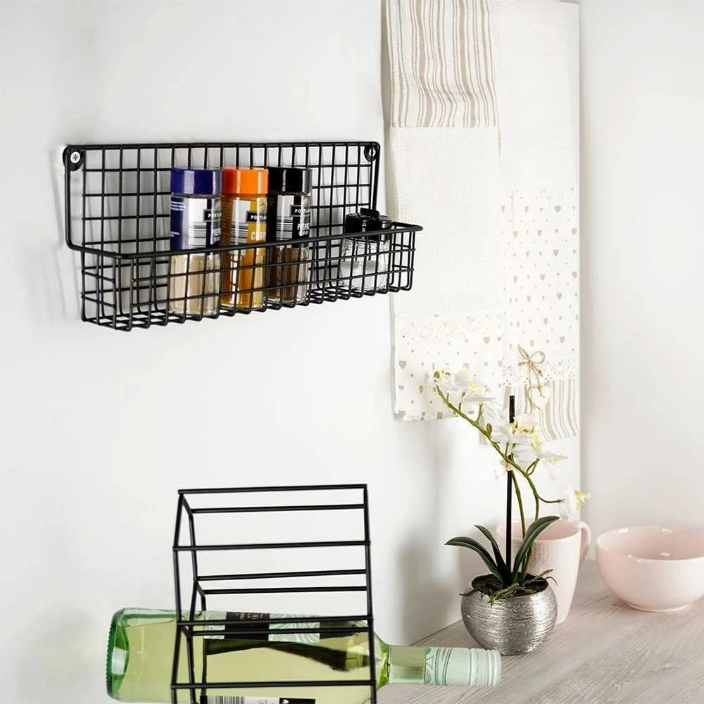 Vilde Prieskonių stovas metalinė juoda