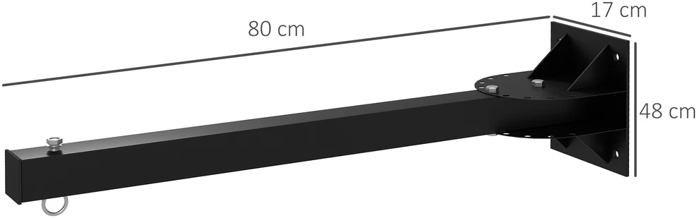 SPORTNOW sieninis bokso maišo laikiklis, reguliuojamas iki 100 kg, plieno, sporto salei