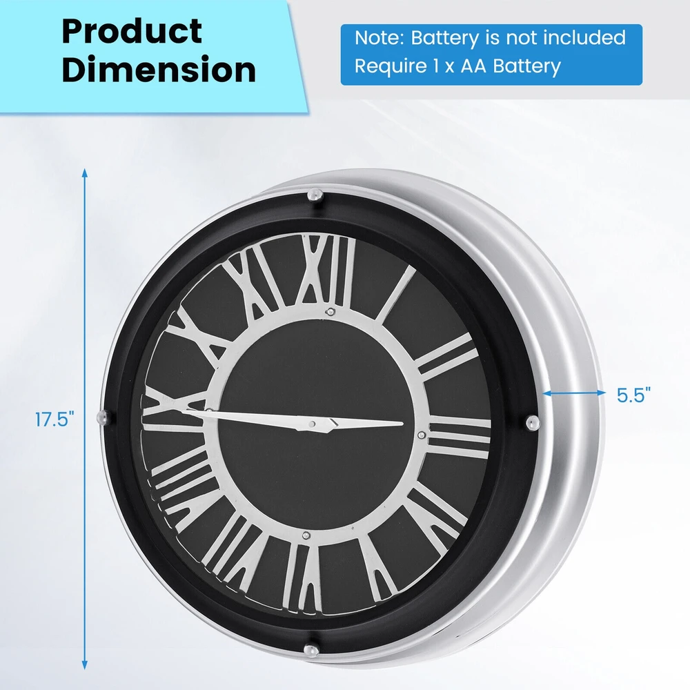 Sieninis laikrodis 34.3 cm / 44.5 cm