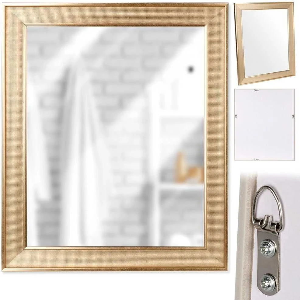 Home Styling Collection Veidrodis pakabinamas auksinis 49,5x59,5 cm