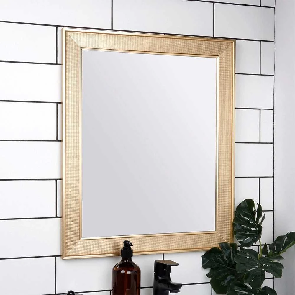 Home Styling Collection Veidrodis pakabinamas auksinis 49,5x59,5 cm