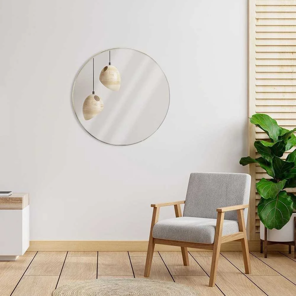 Vilde Auksinis apvalus sieninis veidrodis 55 cm