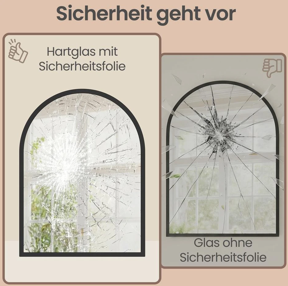 Songmics Sieninis veidrodis 81 x 61 cm