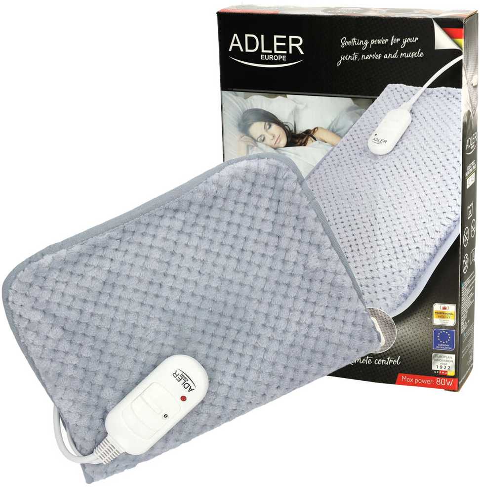 Šildanti pagalvė Adler AD7415, pilka