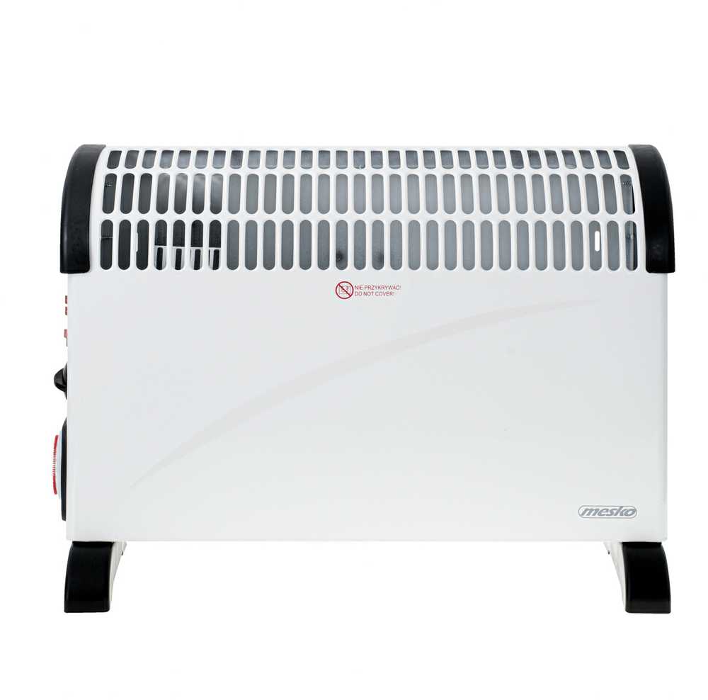 Mesko | Konvektorius šildytuvas su laikmačiu ir turbo ventiliatoriumi | MS 7741w | Konvekcinis šildytuvas | 2000 W | Galios lygių skaičius 3 | Baltas