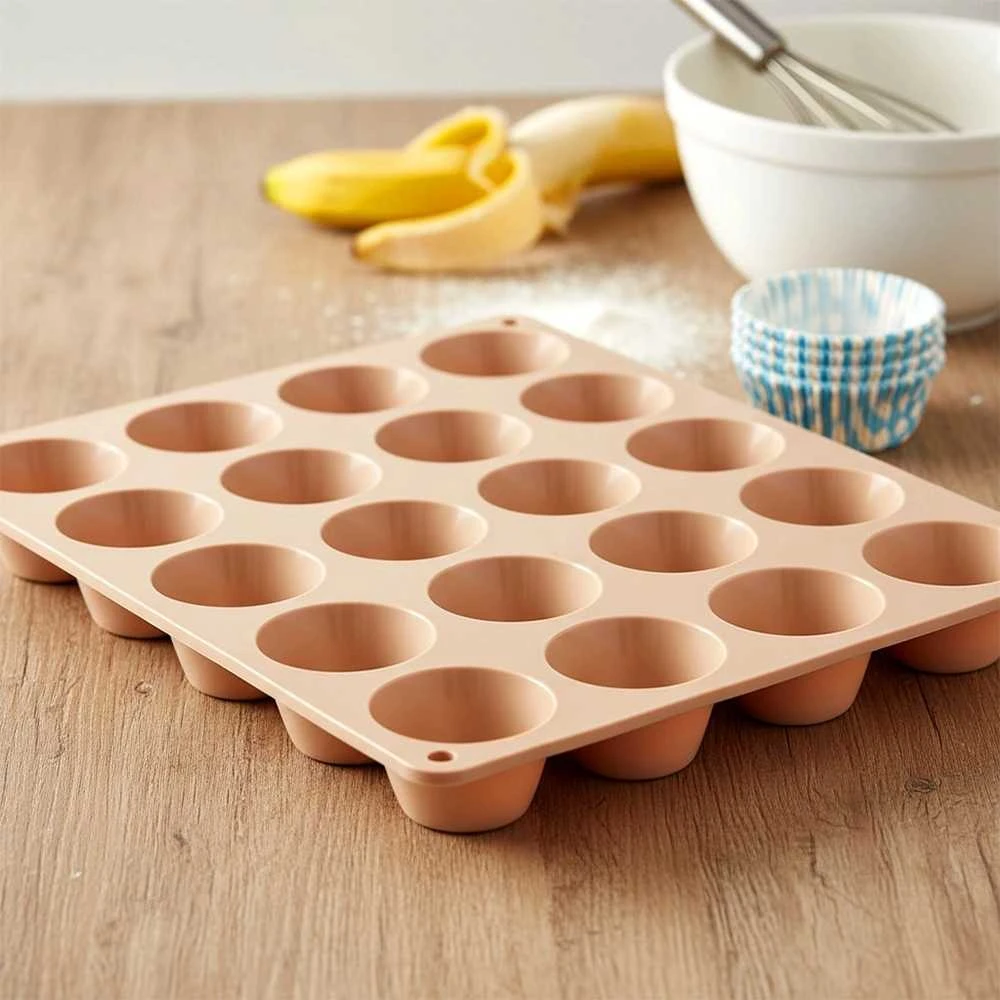 Silikoninė forma keksiukams 29 × 23,5 × 2 cm