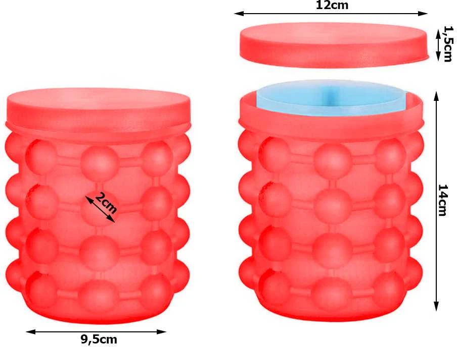 Silikoninė ledo formelė kibirėlis, 14 cm