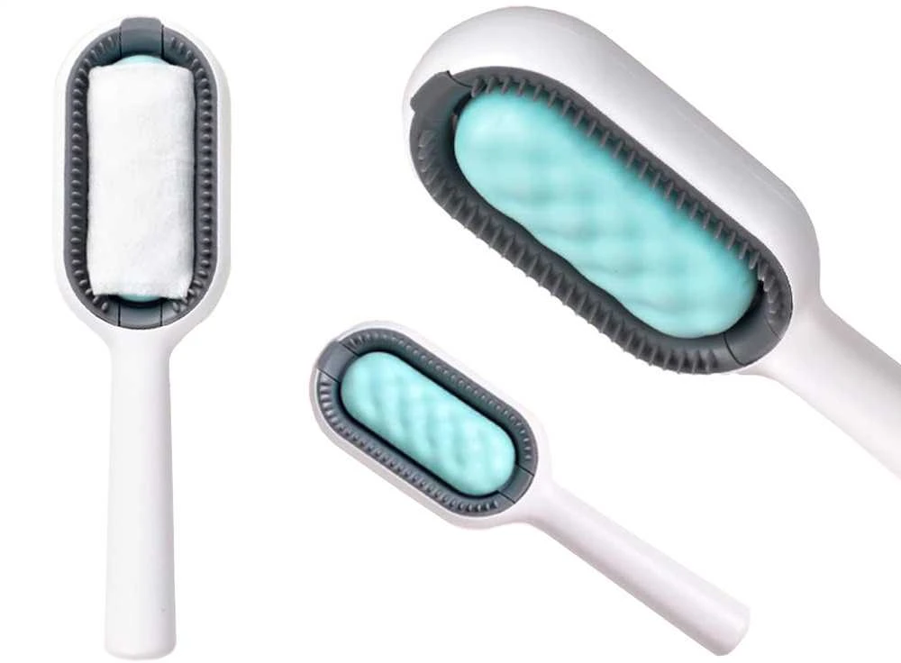 Silikoninis šukavimo šepetys gyvūnams 3-in-1, 19 cm