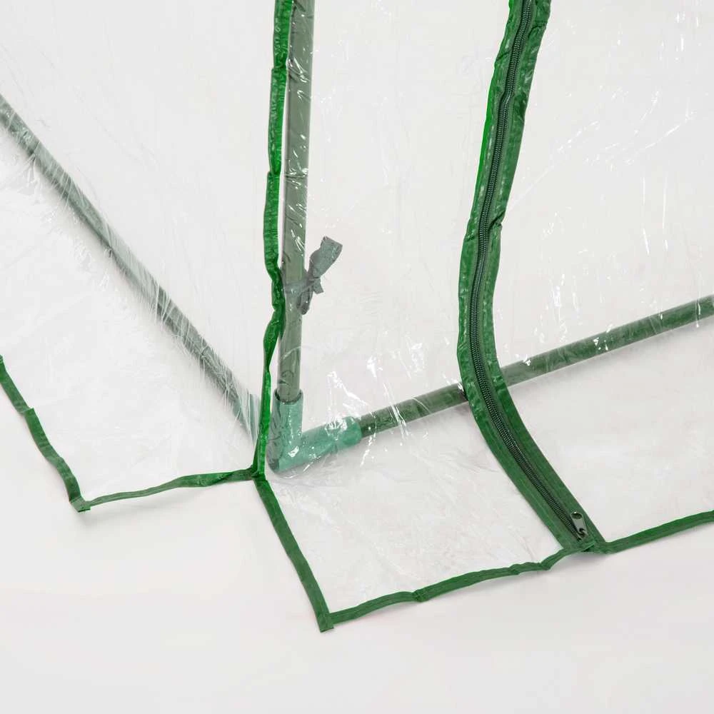 "Outsunny" šiltnamis su durimis, šaldymo rėmas, augalų auginimui, plieno PVC, 200x100x80cm