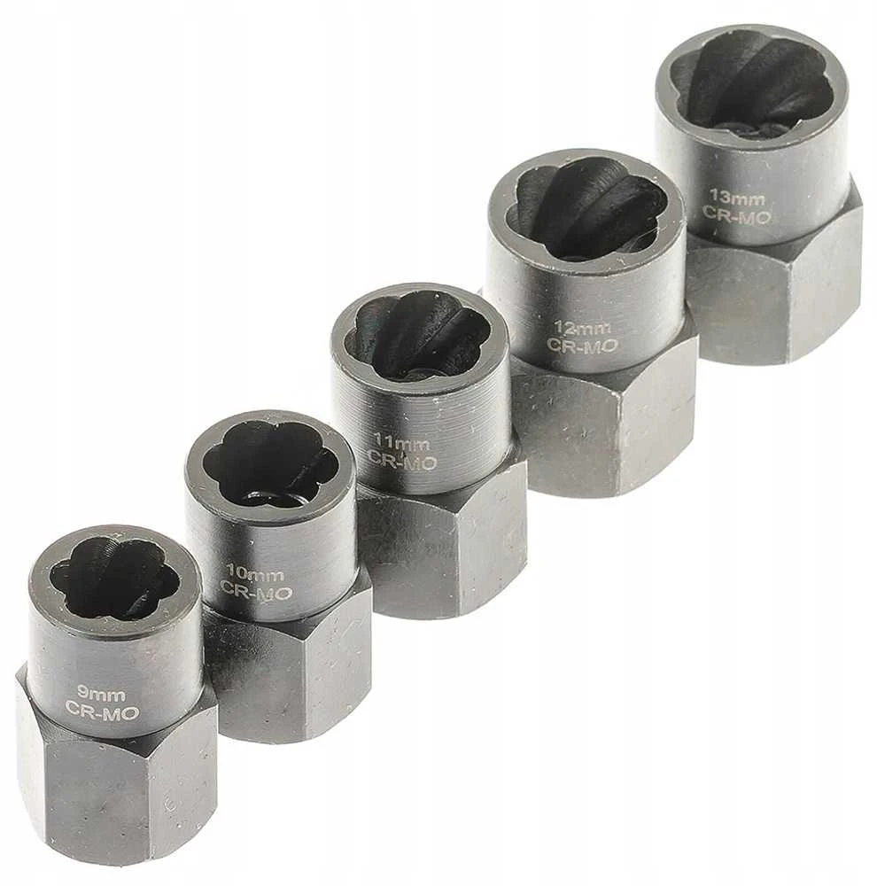 SILVER Galvučių išsukėjų rinkinys 3/8"10d(9-17,19mm)