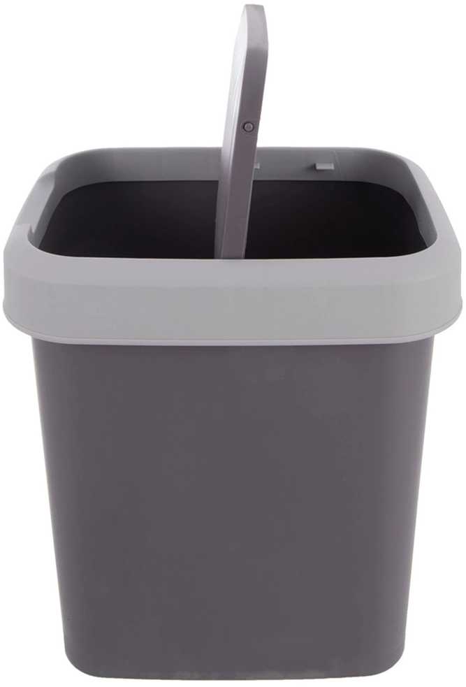 Amer Box Orion Plastikinė šiukšliadėžė 12 l - Pakeliamas dangtis - Pilka