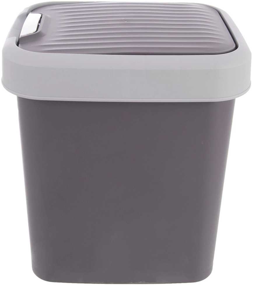 Amer Box Orion Plastikinė šiukšliadėžė 12 l - Pakeliamas dangtis - Pilka